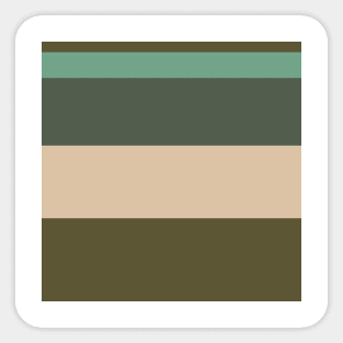 A great variation of Soldier Green, Dark Vanilla, Grey/Green, Oxley and Gunmetal stripes. Sticker